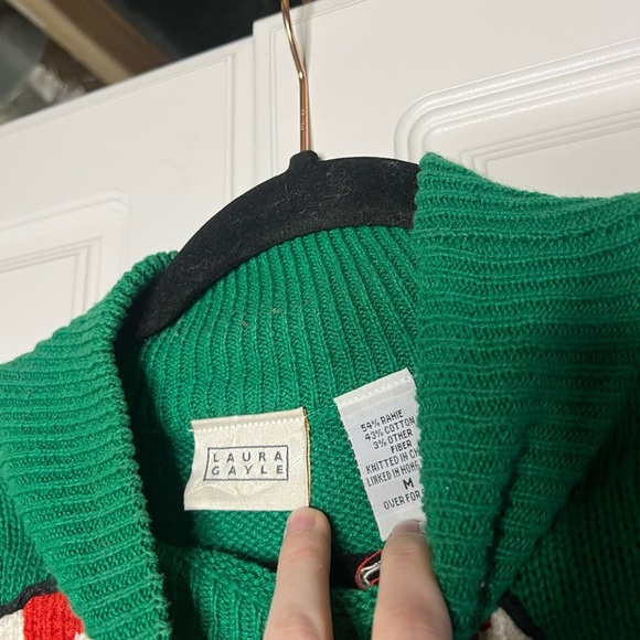 Vintage 1980s Knit Christmas Sweater - Picture 7 of 9